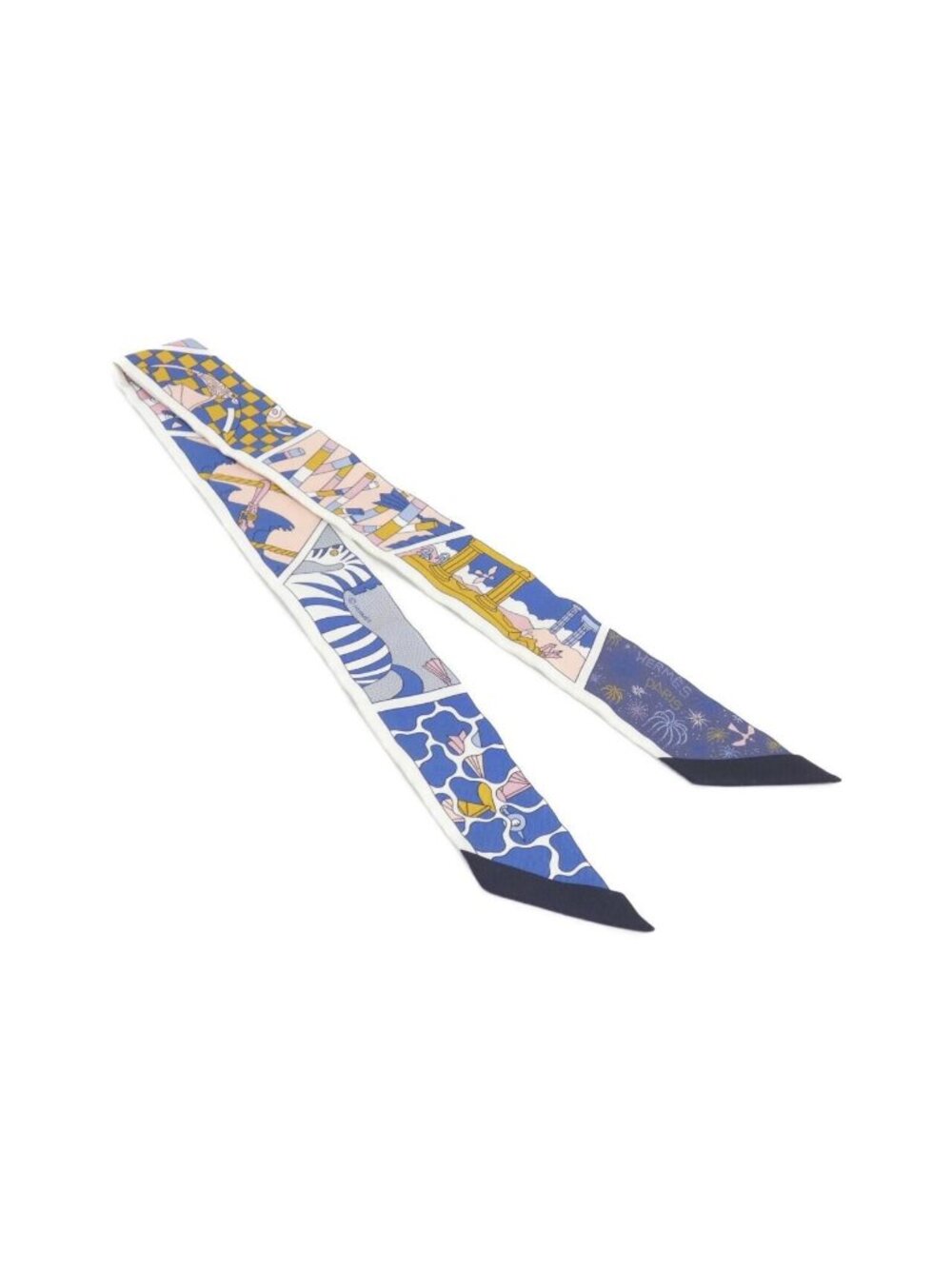 Hermes Factory Suit Twilly Scarf